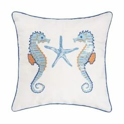 C&F Home Seahorses And Starfish Throw Pillow