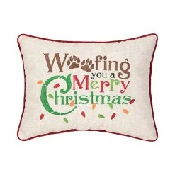C&F Home Woofing Christmas Throw Pillow