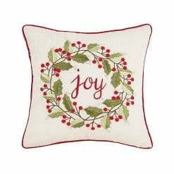 C&F Home Joy Wreath Christmas Throw Pillow