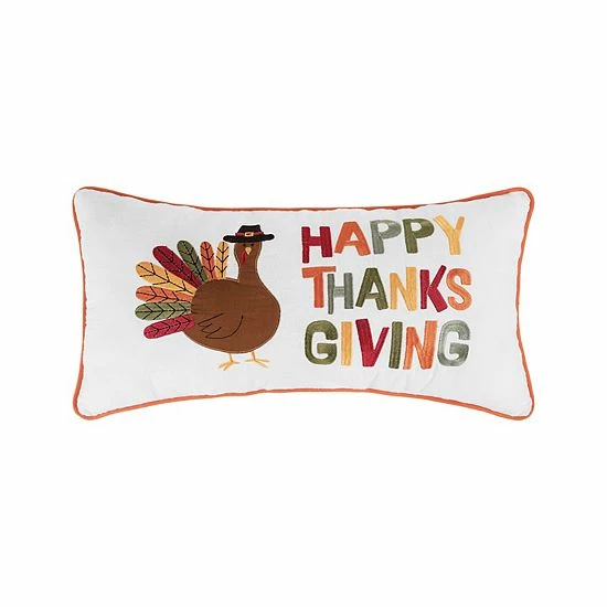 C&F Home Happy Thanksgiving Fall Turkey Throw Pillow