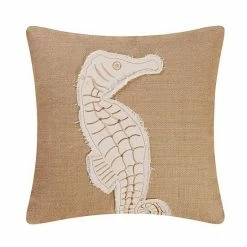 C&F Home Seahorse Burlap Throw Pillow