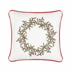 C&F Home Berry Wreath Christmas Tree Pillow