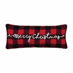 C&F Home Merry Christmas Buffalo Check Throw Pillow