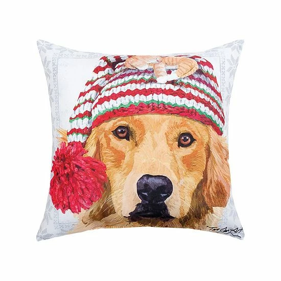 C&F Home Winter Hat Golden Retriever Throw Pillow C&F Home Winter Hat Golden Retriever Throw Pillow -C&F Home shop unnamed file 16
