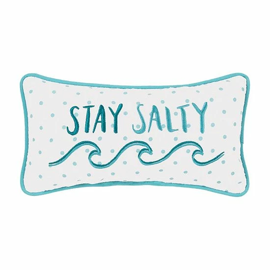 C&F Home Stay Salty Saying Throw Pillow