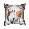 C&F Home Horses Descending Winter Throw Pillow