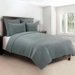 C&F Home Basketweave Quilt Set With Shams Coral