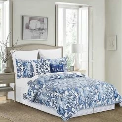 C&F Home Blue Coast 3-Piece Quilt Set With Shams