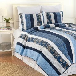 C&F Home Lakeland Striped Quilt Set
