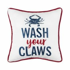 C&F Home Wash Your Claws Saying Throw Pillow