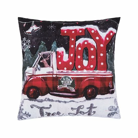 C&F Home Tree Lot Joy Christmas Throw Pillow