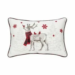 C&F Home Frosty Deer Rectangle Christmas Throw Pillow
