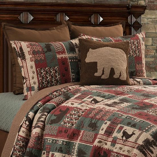 C&F Home Killian Ridge Quilt Set With Shams Red - Image 2