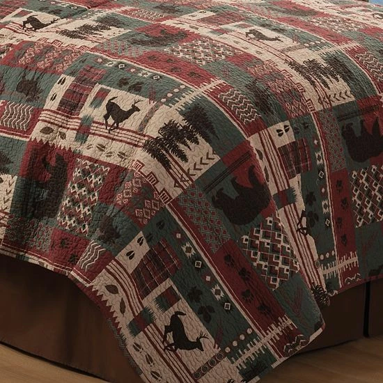 C&F Home Killian Ridge Quilt Set With Shams Red - Image 3