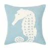 C&F Home Seahorse Burlap Applique Throw Pillow