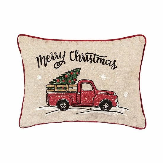 C&F Home Merry Christmas Red Truck Throw Pillow C&F Home Merry Christmas Red Truck Throw Pillow -C&F Home shop unnamed file 27