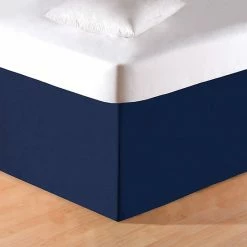 C&F Home Solid Blue Bedskirt