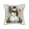 C&F Home Woodland Snowman Christmas Throw Pillow