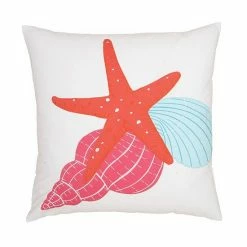 C&F Home Starfish Seashells Throw Pillow