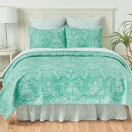 C&F Home Turquoise Bay Quilt Set With Shams