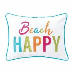 C&F Home Beach Happy Saying Throw Pillow