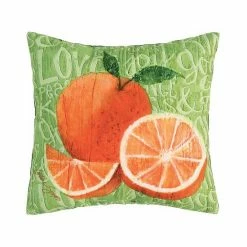 C&F Home Love Joy Peace Orange Fruit Throw Pillow