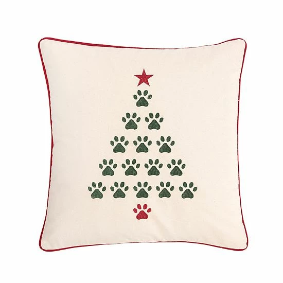 C&F Home Christmas Tree Paws Throw Pillow