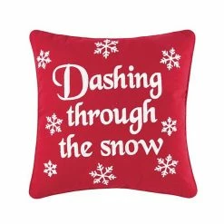C&F Home Dashing Through Snow Christmas Throw Pillow