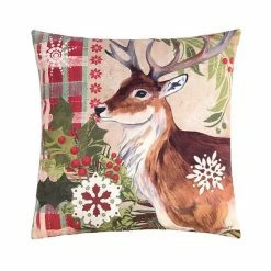 C&F Home Winter Reindeer Throw Pillow