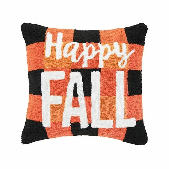 C&F Home Happy Fall Buffalo Check Throw Pillow
