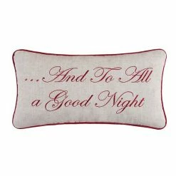 C&F Home "And To All A Good Night" Embroidered Throw Pillow