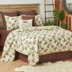 C&F Home Cooper Pines Quilt Set With Shams Brown