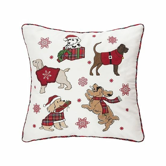 C&F Home Festive Playful Dogs Christmas Throw Pillow C&F Home Festive Playful Dogs Christmas Throw Pillow -C&F Home shop unnamed file 76