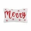 C&F Home Merry With Snowflakes Christmas Throw Pillow