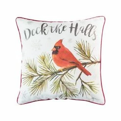 C&F Home Deck The Halls Cardinal Christmas Throw Pillow