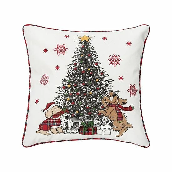 C&F Home Festive Dogs Christmas Tree Throw Pillow C&F Home Festive Dogs Christmas Tree Throw Pillow -C&F Home shop unnamed file 81