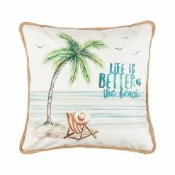 C&F Home Better At The Beach Saying Throw Pillow